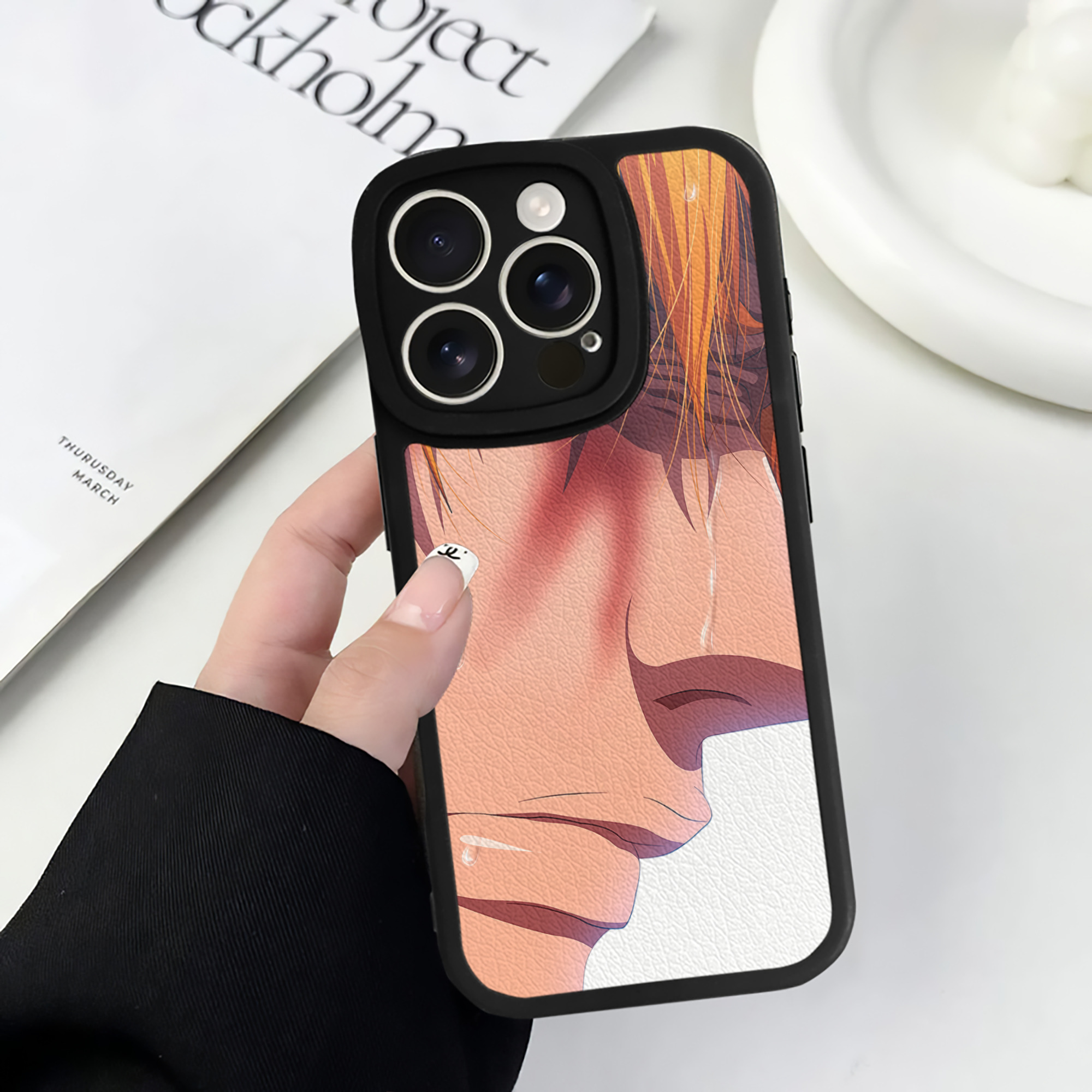 （画像用） ブリーチ BLEACH 【iPhone 16シリーズ対応】シリコンスマホケース（レザー調） 材質：シリコン